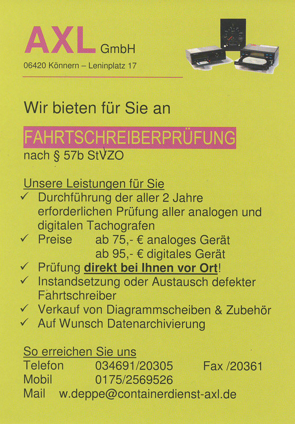 Fahrtenschreiberprüfung